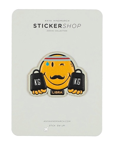 ANYA HINDMARCH Instruments d’écriture et accessoires de bureau Jaune-orange Peau de chèvre