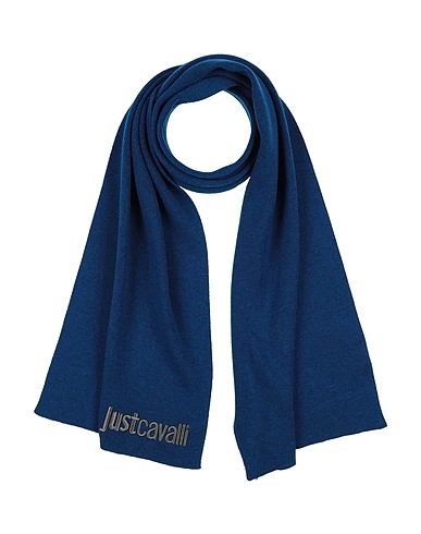 JUST CAVALLI Scarves and foulards Blue 54% Polyester, 20% Polyamide, 20% Acrylic, 6% Wool