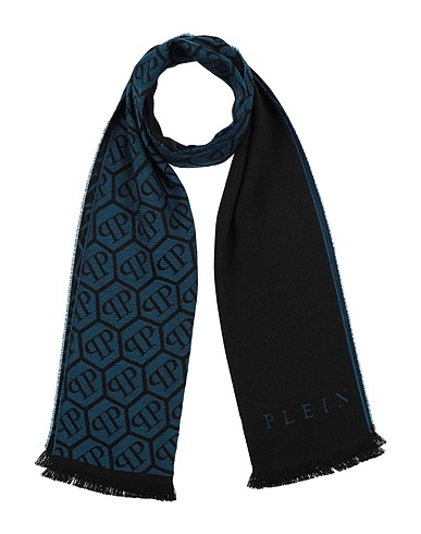 PHILIPP PLEIN Scarves and foulards Turquoise 50% Wool, 50% Acrylic