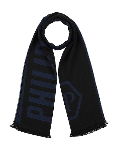 PHILIPP PLEIN Écharpes et foulards Bleu 50% Laine, 50% Acrylique