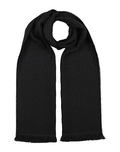 PHILIPP PLEIN Scarves and foulards Black 50% Wool, 50% Acrylic