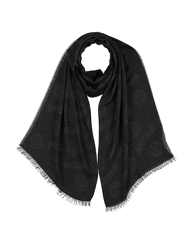 JUST CAVALLI Scarves and foulards Charcoal 69% Viscose, 31% Modal