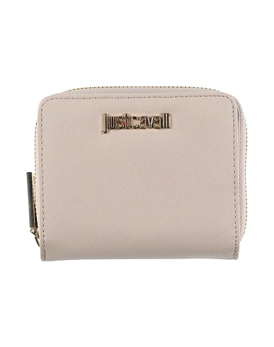 JUST CAVALLI Wallet Beige 100% Polyester, Polyurethane coated