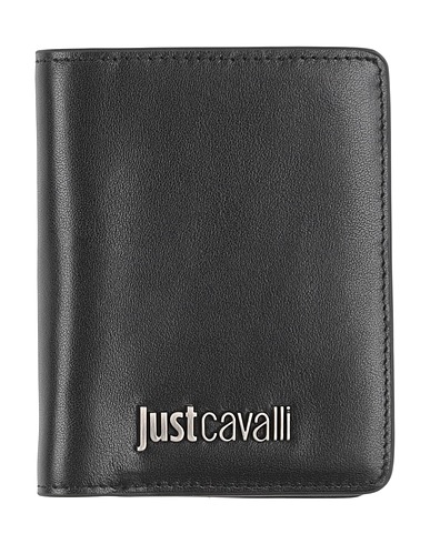 JUST CAVALLI Wallet Black Leather