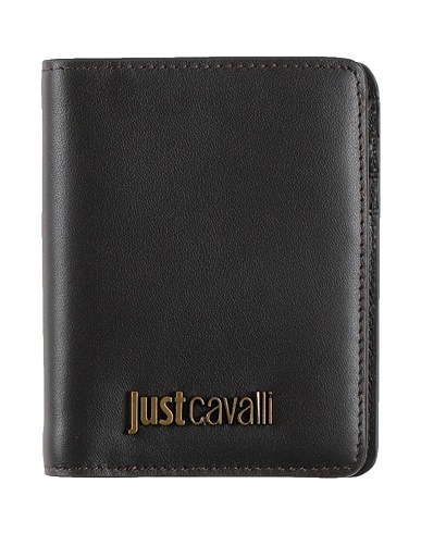 JUST CAVALLI Wallet Dark brown Leather