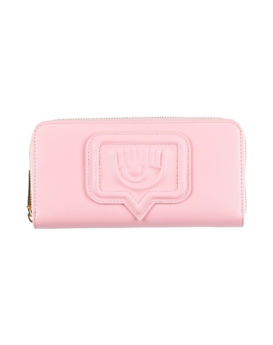 CHIARA FERRAGNI Wallet Light pink 100% Polyester, Polyurethane resin