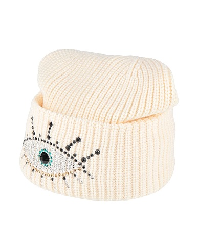 KURT GEIGER Hat Cream 70% Acrylic, 30% Wool