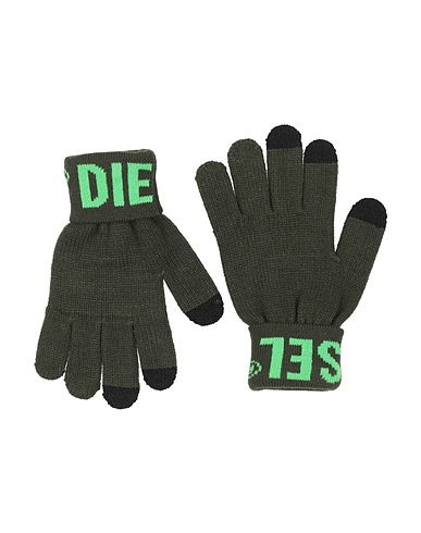 DIESEL Gloves Military green 100% Acrylic