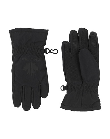DSQUARED2 Guanti Nero 100% Poliestere, Poliuretano