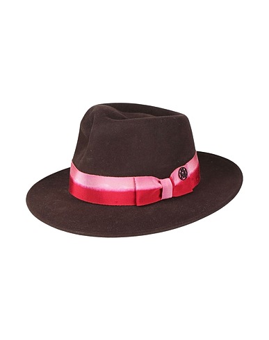 MAISON MICHEL Hat Dark brown 100% Wool