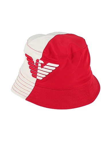 EMPORIO ARMANI Hat Red 100% Cotton