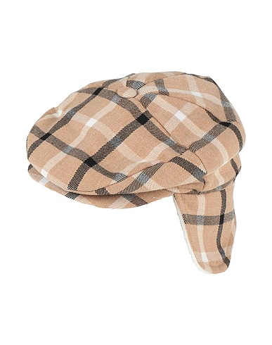 COLORICHIARI Hat Camel 63% Polyester, 35% Viscose, 2% Elastane