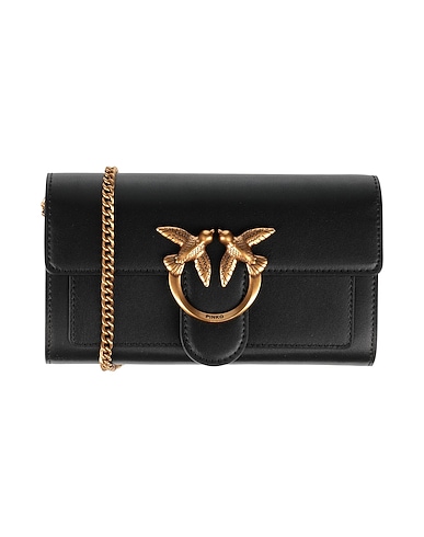 PINKO Small Leather Goods Black Calfskin