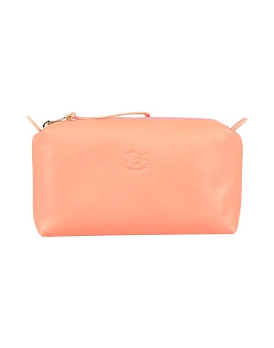 IL BISONTE Beauty case Corallo Pelle