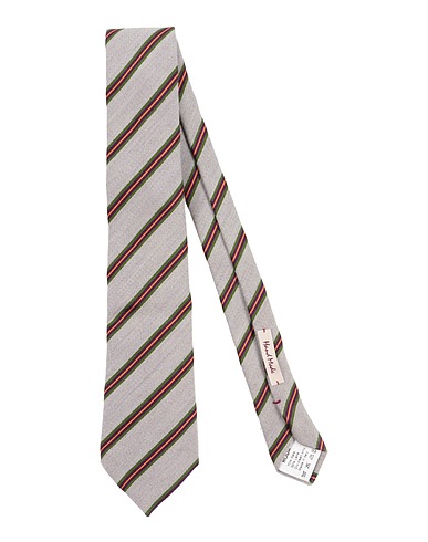 RODA Ties and bow ties Light grey 70% Silk, 30% Wool