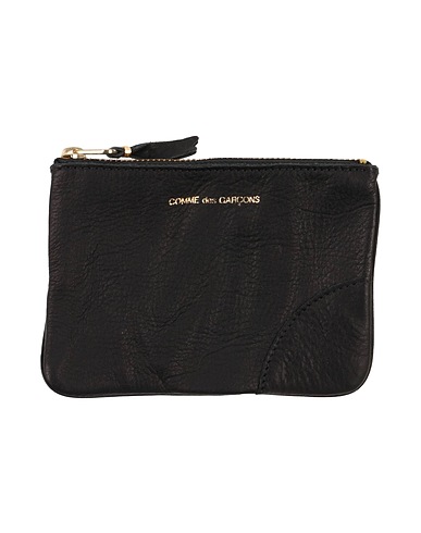 COMME des GARÇONS Wallet Black 100% Cow leather