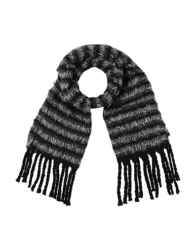 CARACTÈRE Scarves and foulards Charcoal 100% Polyester