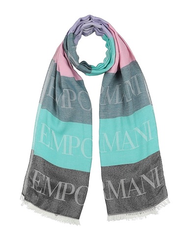 EMPORIO ARMANI Scarves and foulards Lilac 50% Viscose, 42% Cotton, 8% Polyester