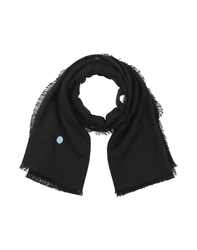 TORY BURCH Scarves and foulards Black 70% Wool, 30% Silk