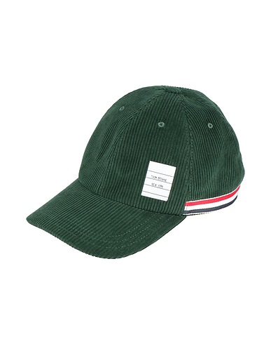 THOM BROWNE Hat Dark green 100% Cotton