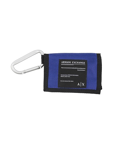 ARMANI EXCHANGE Wallet Blue Textile fibres