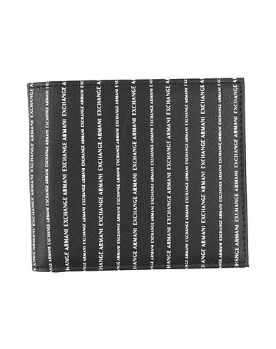 ARMANI EXCHANGE Wallet Black 100% Polyurethane