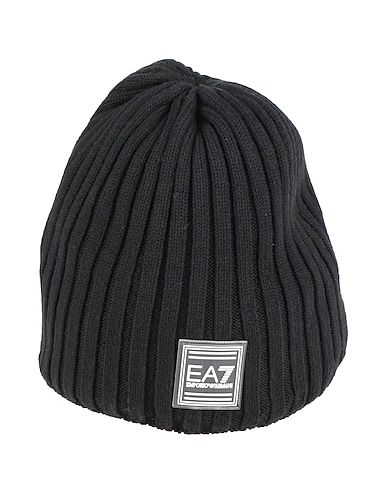 EA7 Cappello Nero 85% Cotone, 15% Lana