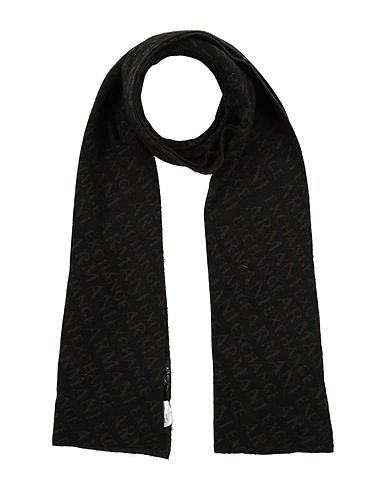 ARMANI EXCHANGE Scarves and foulards Black 50% Polyamide, 45% Acrylic, 5% Wool