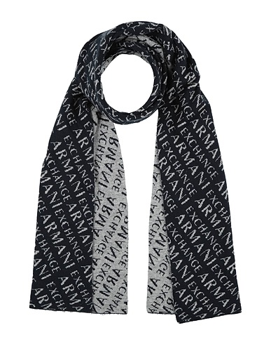 ARMANI EXCHANGE Écharpes et foulards Bleu nuit 50% Polyamide, 45% Acrylique, 5% Laine