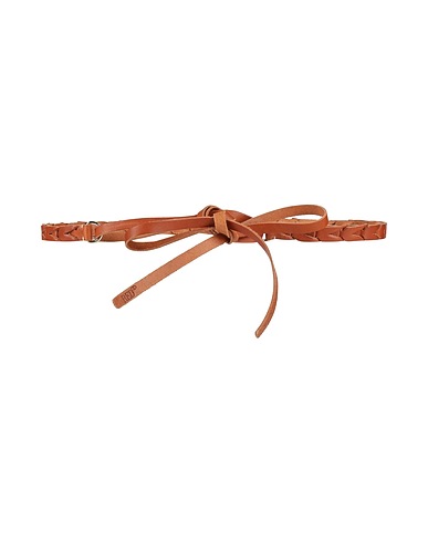 RED(V) Thin belt Tan Leather