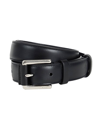 POLO RALPH LAUREN Leather belt Calfskin Dress Belt
 Black 100% Cow leather