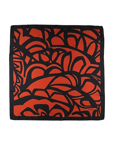 MAX MARA Scarves and foulards Rust 100% Silk