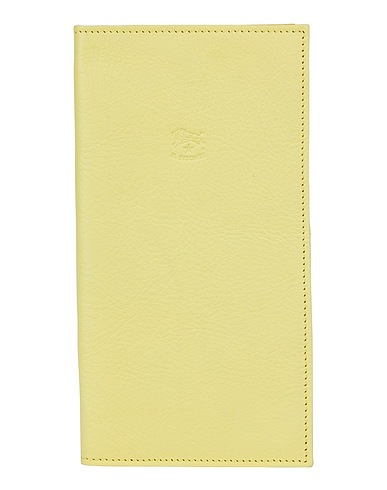 IL BISONTE Document holder Yellow Cowhide