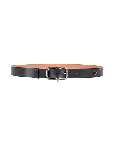 IL BISONTE Belts Black Cowhide