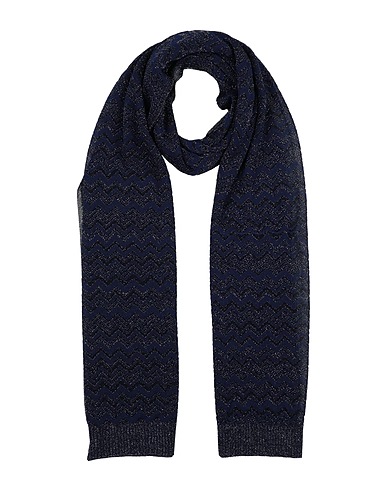 MISSONI Scarves and foulards Midnight blue 53% Viscose, 30% Polyester, 17% Polyamide