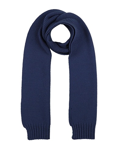 ALPHA STUDIO Scarves and foulards Navy blue 100% Wool