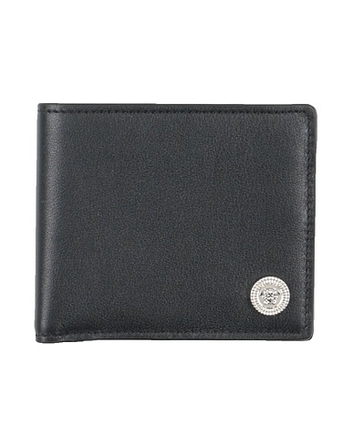 VERSACE Wallet Black Calfskin