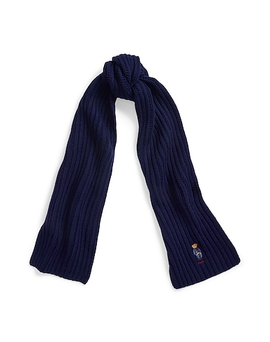 POLO RALPH LAUREN Schals und Foulards Polo Bear Rib-Knit Scarf
 Nachtblau 80% Wolle, 20% Recyceltes nylon