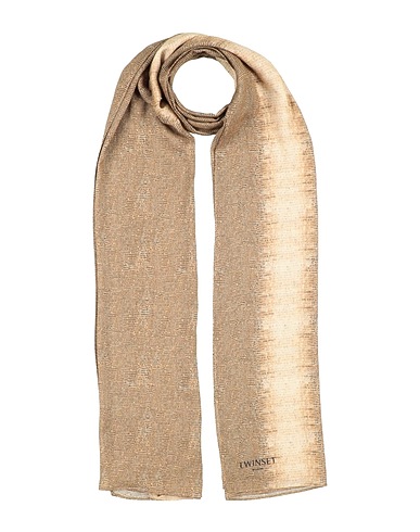 TWINSET Scarves and foulards Beige 85% Modal, 15% Wool