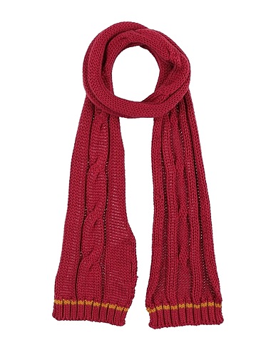 LA STUPENDERIA Scarves and foulards Brick red 85% Cotton, 15% Cashmere