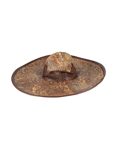 ETRO Hat Beige Calfskin
