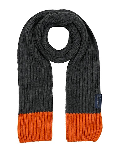 ARMANI EXCHANGE Scarves and foulards Charcoal 100% Acrylic