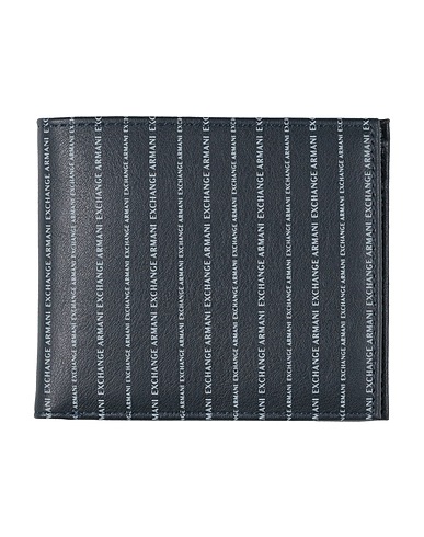 ARMANI EXCHANGE Wallet Midnight blue 100% Polyester, Polyurethane