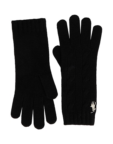 POLO RALPH LAUREN 手袋 ブラック ウール 90% / カシミヤ 10%