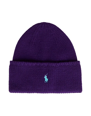 POLO RALPH LAUREN Cappello Viola 100% Lana