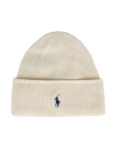 POLO RALPH LAUREN Cappello Avorio 100% Lana