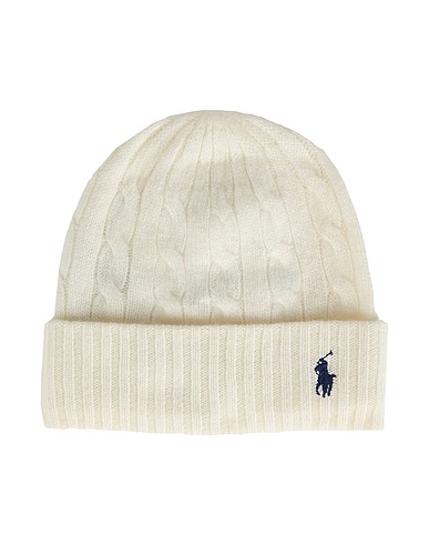 POLO RALPH LAUREN 帽子 アイボリー ウール 90% / カシミヤ 10%
