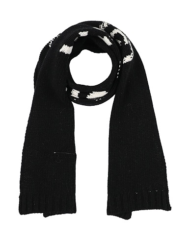 MM6 MAISON MARGIELA Scarves and foulards Black 80% Wool, 20% Polyamide