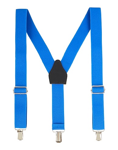 MANUEL RITZ Braces Blue Textile fibres, Leather