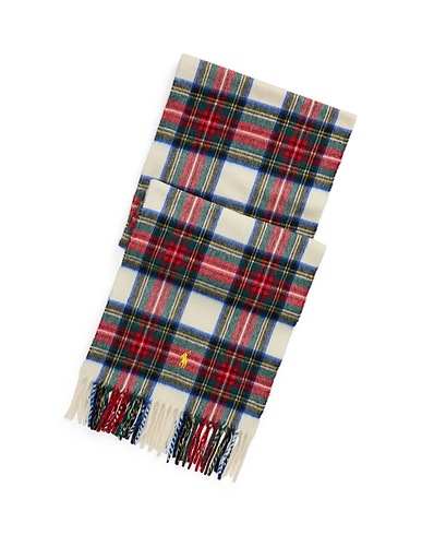 POLO RALPH LAUREN Scarves and foulards Off white 75% Cashmere, 25% Recycled cashmere